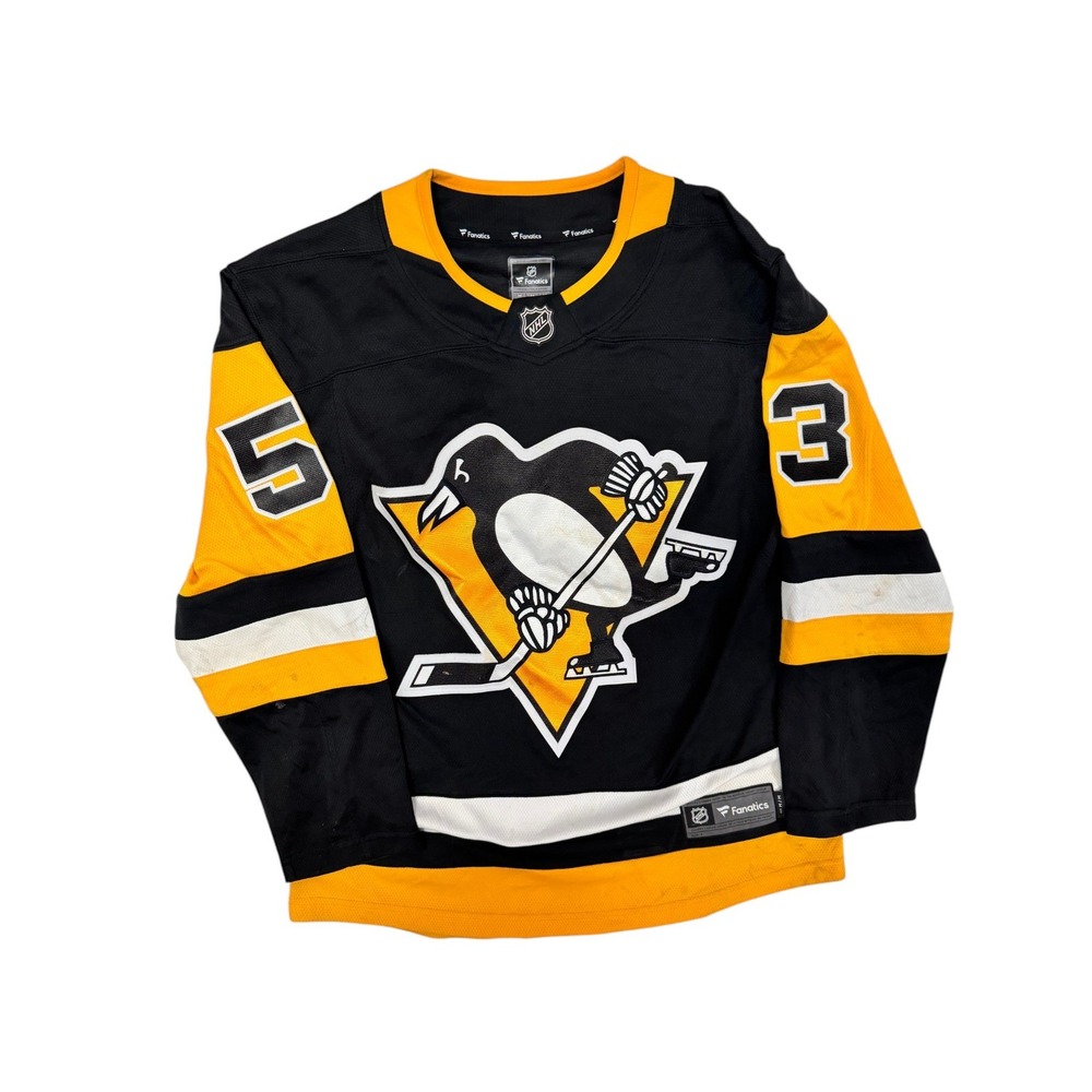 Teddy Blueger #53 Pittsburgh Penguins Fanatics NHL Hockey Jersey Men's Medium
